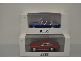 Maserati Qattroporte II Frua 'King Juan Carlos' 1971, Kess, 1 of 272, 1:43, blue, Mint, Maserati 3500 GT Frua Coupé 1961, Kes