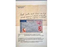 luchtpost "Airmailpaper from 5 grams to Aerogram", kleine collectie van 12 enveloppen w.b. enkele rampstukken en per KLM verv