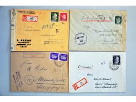 German Occupation World War II, collection of about 55 covers, mainly franked with Ostland overprints including registered in