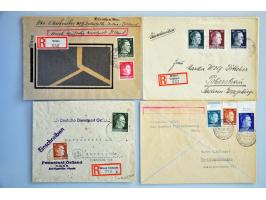 German Occupation World War II, collection of about 55 covers, mainly franked with Ostland overprints including registered in