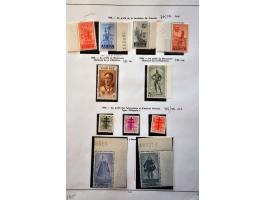 gespecialiseerde collectie 1894-1966 zowel gestempeld als */** met vele betere ex. en series w.b. Kardinaal Mercier, Ridder, 