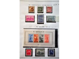 gespecialiseerde collectie 1894-1966 zowel gestempeld als */** met vele betere ex. en series w.b. Kardinaal Mercier, Ridder, 