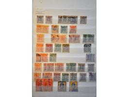 Briefkaart 5 cent met 2 ex. 7½ cent Bontkraag voor 15 cent luchtrecht van Groningen 6.7.20 naar London Per luchtpost en Air p