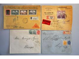 about 280 covers/postal stationery with better items of a.o. France, Italy, Scandinavia, Switzerland etc. in box