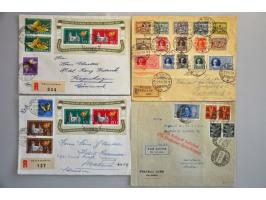 about 280 covers/postal stationery with better items of a.o. France, Italy, Scandinavia, Switzerland etc. in box