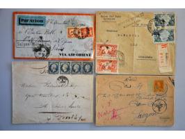 about 280 covers/postal stationery with better items of a.o. France, Italy, Scandinavia, Switzerland etc. in box