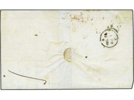 Victor Emanuel II ½ grana brown, 2 grana blue (2x) and 5 grana carmine on cover from Naples 28-7-1861 to Malta. 9½ grana (40 