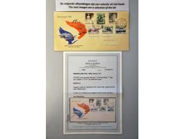 fdc's w.b. E1, E2 (6x), E3 (2x), E4 (7x), E5 (5x) etc. deels onbeschreven en veelal met certificaten Vleeming in 2 ringbanden