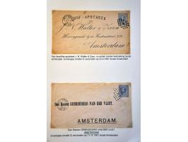 emissie 1872 enveloppen G1-G4, uitgebreide gespecialiseerde tentoonstellingscollectie w.b. proeven, specimen, stempels, bijge