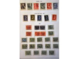 collectie 1852-1984 gestempeld met betere ex. w.b. 49 (2x), 104, 105, 130-131 (2x), LP12-13, Back of the Book etc. in 2 Impor