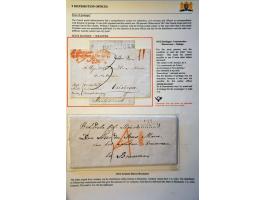 voorfilatelie 15 poststukken met departementstempels 1811-1813 w.b. combinatie met distributie ZVVAMMERDAM, 122 HEERENVEEN op