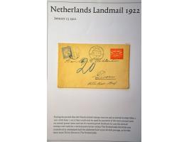 6 poststukken 1922-1923 met frankering luchtpostzegels 10, 15 en 60 cent w.b. met port belast en 60 cent expresse naar buiten