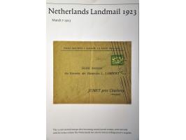 6 poststukken 1922-1923 met frankering luchtpostzegels 10, 15 en 60 cent w.b. met port belast en 60 cent expresse naar buiten