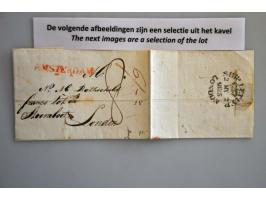 voorfilatelie, 11 poststukken w.b. 1 ex. Ship Letter London