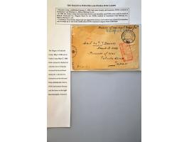 Letter from 'sGravenhage 1.V.1943 to a POW in Fukuoka Camp Japan, German 'b' (Berlin) censor and Japanese boxed hand stamp ce