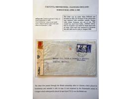 8 envelopes April-May 1940 from abroad to the Netherlands, including 1 from Surinam (delivered after 5½ years to Maastricht 3