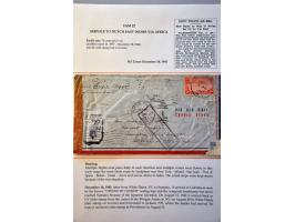 4 censored letters November 1941-January 1942 to Dutch Indies, from USA November 13 to Batavia (arrived December 4) December 