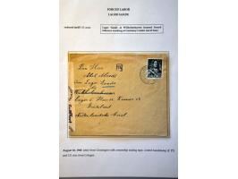 16 censored letters and parcel and postcards from the Netherlands to or from labour camps in Germany and occupied countries (