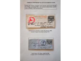 5 domestic letters with German censor (4x Cologne and 1 Münich), 1 with red Brievenbus/Aus dem Briefkasten (not delivered at 