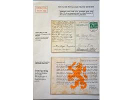 Liberation 1944-1945, 21 letters including 3x blue No. 8 SQDN NETHERLANDS . AIR . FORCES, purple Niet toegelaten on letter La