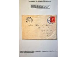 Liberation 1944-1945, 21 letters including 3x blue No. 8 SQDN NETHERLANDS . AIR . FORCES, purple Niet toegelaten on letter La