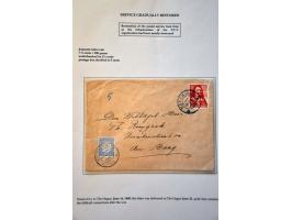 Liberation 1944-1945, 21 letters including 3x blue No. 8 SQDN NETHERLANDS . AIR . FORCES, purple Niet toegelaten on letter La