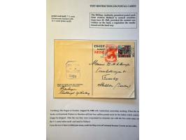 (Not) restoration postal services, 22 letters April 1945-November 1945 including Terug afzender Niet toegelaten (return sende