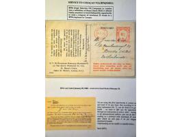 (Not) restoration postal services, 22 letters April 1945-November 1945 including Terug afzender Niet toegelaten (return sende