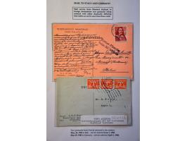 (Not) restoration postal services, 22 letters April 1945-November 1945 including Terug afzender Niet toegelaten (return sende