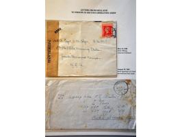 6 letters May 1945-November 1945 including to troops of the British liberation army, Retour afzender/ NIET toegelaten (return