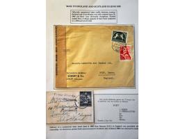 6 letters May 1945-November 1945 including to troops of the British liberation army, Retour afzender/ NIET toegelaten (return