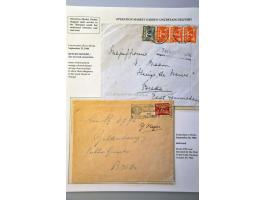 10 letters September-October 1944 with labels and cancels Terug afzender (return to sender), Postverkeer gestaakt (postal tra