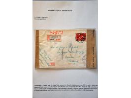 7 letters July 1944-September 1945, all Überroller including letter to Portugal (censured in Münich and fallen into hands of 