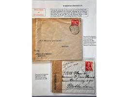 7 letters July 1944-September 1945, all Überroller including letter to Portugal (censured in Münich and fallen into hands of 