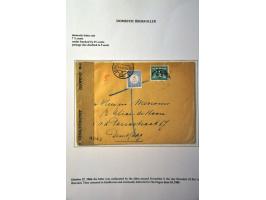 5 envelopes and 1 postcard from September 1944 including confiscated mail by the Allies (censored), letter by Hindeloopen beu