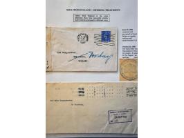 4 letters June-October 1945 to Dutch mayors, 2 Field Post service and 2 from Great Britain