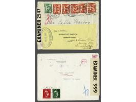 2 covers sent to Postbus 506 Lissabon (undercover address Thomas Cook) Sep 1940 and Oct 1940 with yellow label attached and f