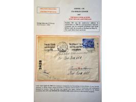 Envelope from Berlin 18.4.40 to Postbus 601 Amsterdam with 25 Pf. rate (Postbus 601 was the undercover address of Thomas Cook