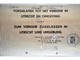 15 permissions and documents of Mr. Dr. T. Kruijff 1939-1942, employee of the government of the province of Utrecht including