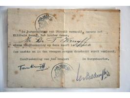 15 permissions and documents of Mr. Dr. T. Kruijff 1939-1942, employee of the government of the province of Utrecht including