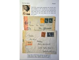 18 fan mail letters August 1941 to January 1943 to the movie actress Ilse Werner in Berlin (born in Batavia 1921 as Ilse Char