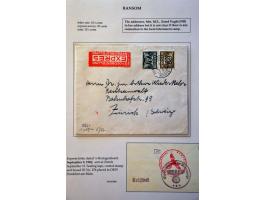 5 letters and 1 card from September 1941-November 1943 to Dr. Arthur Widerkehr Zürich (a Swiss lawyer who was an intermediary