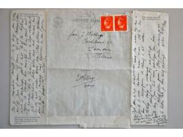 10 letters 1941-1946 all to Miss Herllings Zaandam (nurse on board of the ship M.V. Oranje), including from Neth.Indies with 