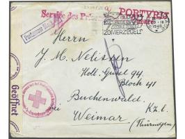 Red Cross letter PORTVRIJ (postage free) from 's-Gravenhage 20.IX.1940 to Holl. Geisel 94 (a Dutch hostage, number 94, due to