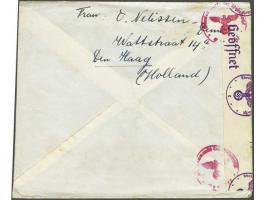 Red Cross letter PORTVRIJ (postage free) from 's-Gravenhage 20.IX.1940 to Holl. Geisel 94 (a Dutch hostage, number 94, due to