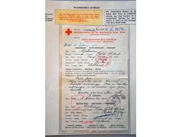 Red Cross, 42 letters, cards, forms and receipts for packages 1941-1945 including comité cancels from Deventer e.o., Hengelo 