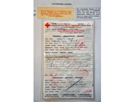 Red Cross, 42 letters, cards, forms and receipts for packages 1941-1945 including comité cancels from Deventer e.o., Hengelo 