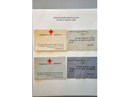 Red Cross, 42 letters, cards, forms and receipts for packages 1941-1945 including comité cancels from Deventer e.o., Hengelo 