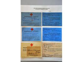 Red Cross, 42 letters, cards, forms and receipts for packages 1941-1945 including comité cancels from Deventer e.o., Hengelo 