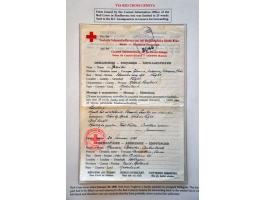 Red Cross, 42 letters, cards, forms and receipts for packages 1941-1945 including comité cancels from Deventer e.o., Hengelo 